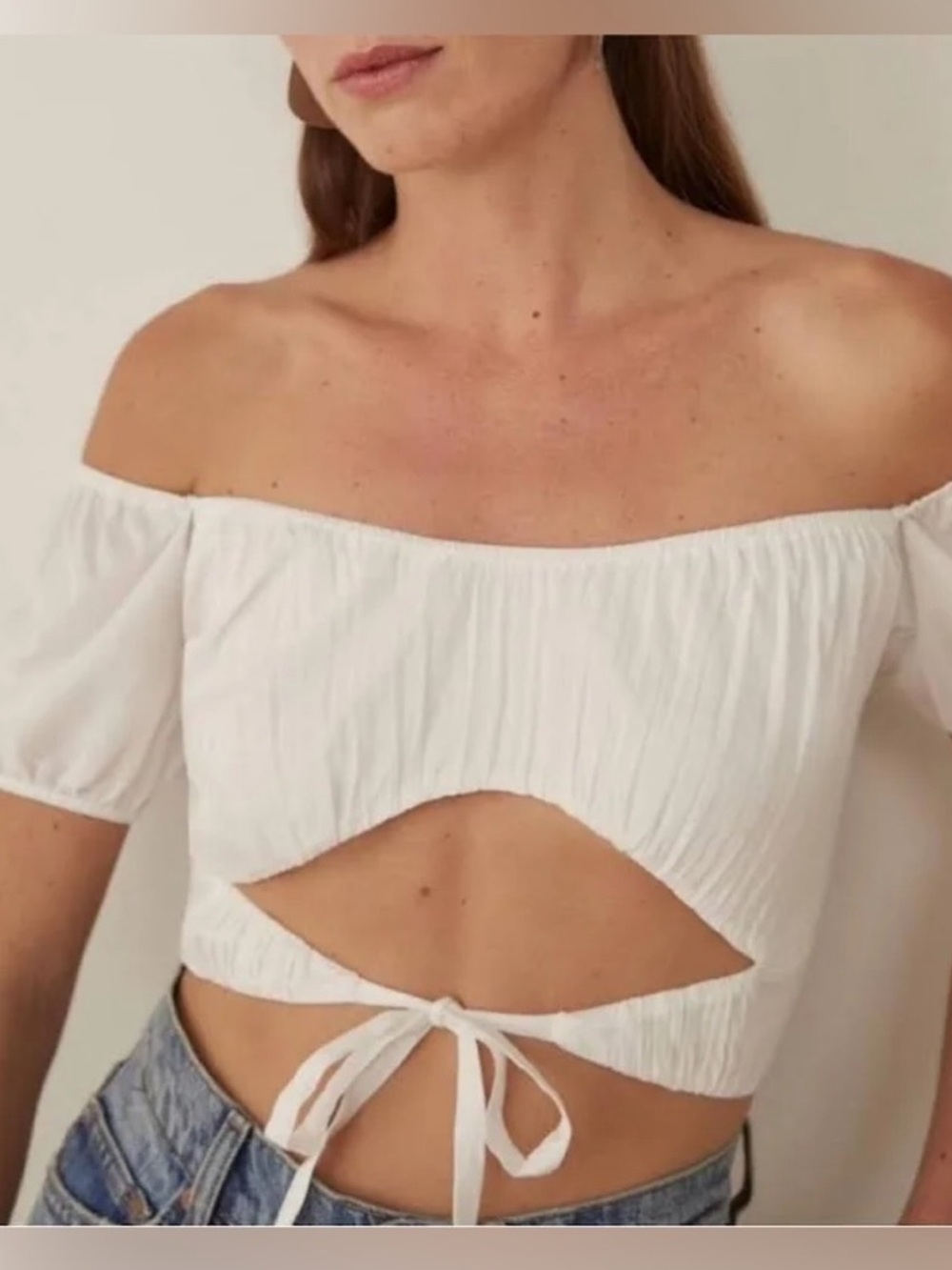 EUC Reformation Pimenta tie front top